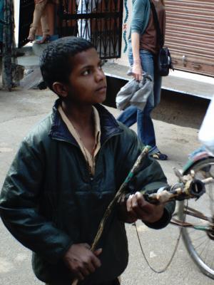 m&uacute;sico callejero